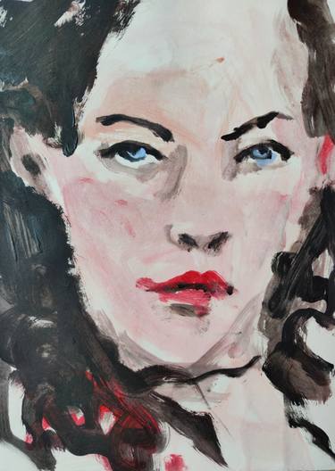 Original Expressionism People Paintings by Anna Eckert