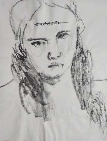 Print of Expressionism People Drawings by Anna Eckert