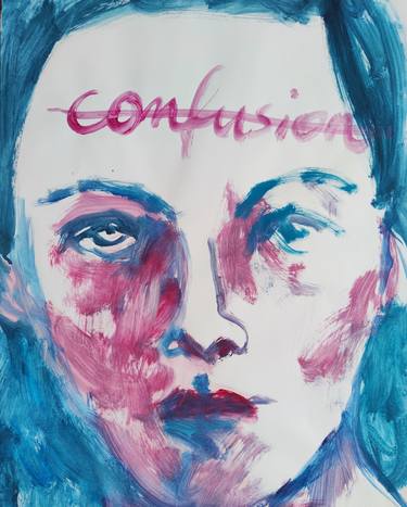 Original Expressionism Portrait Paintings by Anna Eckert