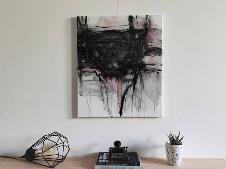 Original Abstract Expressionism Abstract Painting by Anna Eckert