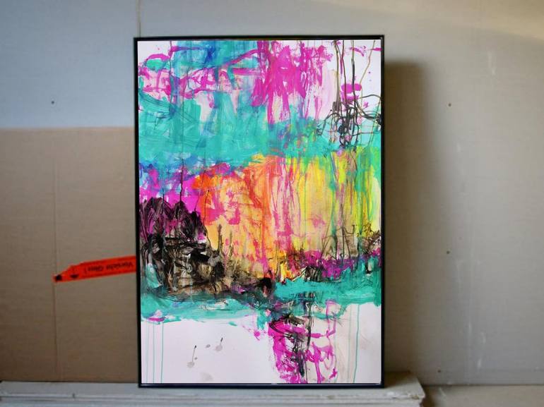 Original Abstract Expressionism Abstract Painting by Anna Eckert