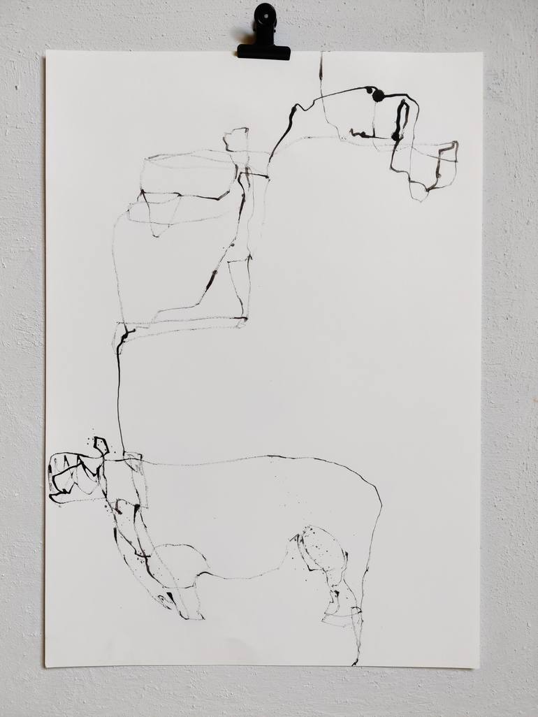 Original Figurative Abstract Drawing by Anna Eckert