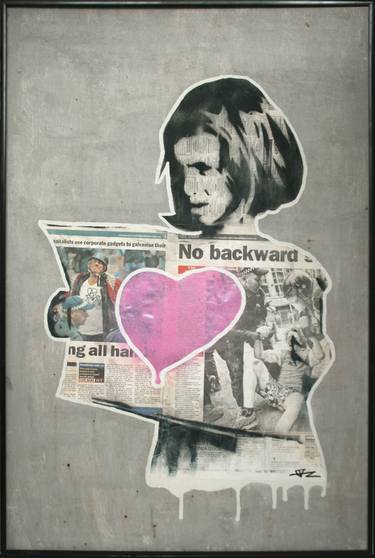 Original Street Art Political Collage by Mark Fitz