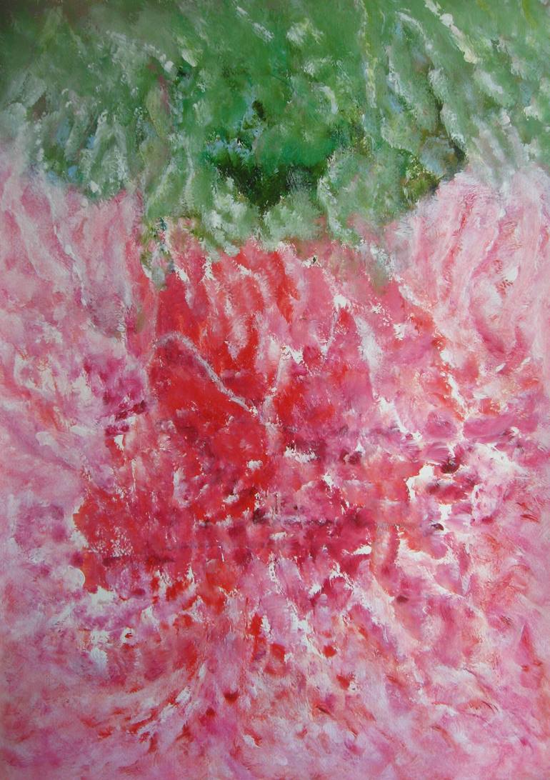 Original Abstract Floral Painting by Alina Cristina Frent