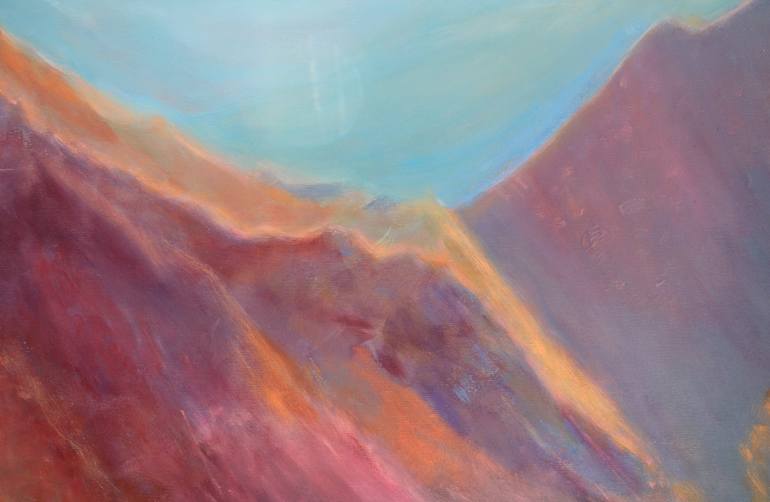 Original Abstract Landscape Painting by Alina Cristina Frent