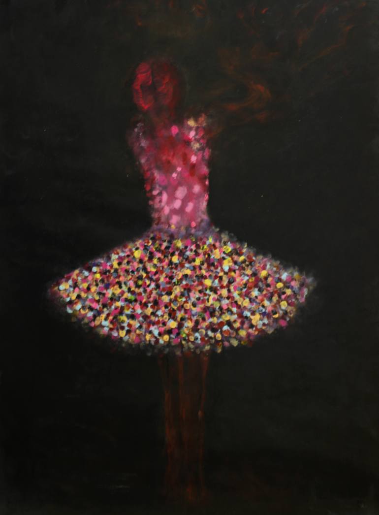 Original Abstract Women Painting by Alina Cristina Frent