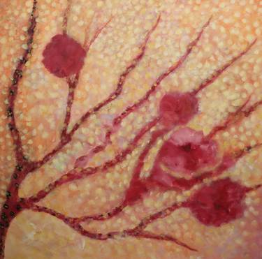 Original Abstract Floral Painting by Alina Cristina Frent