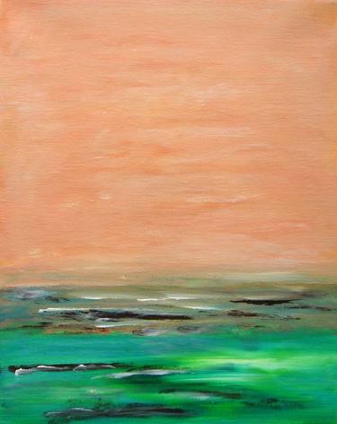 Original Abstract Seascape Paintings by Alina Cristina Frent