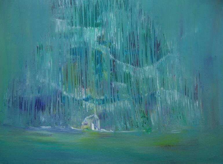 Original Abstract Landscape Painting by Alina Cristina Frent