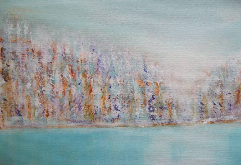 Original Abstract Landscape Painting by Alina Cristina Frent