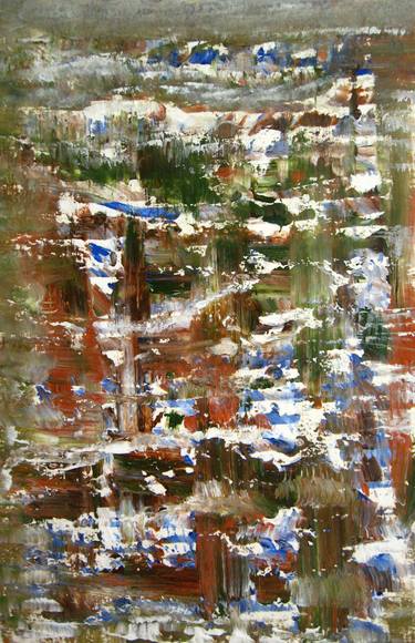 Original Abstract Seasons Paintings by Alina Cristina Frent