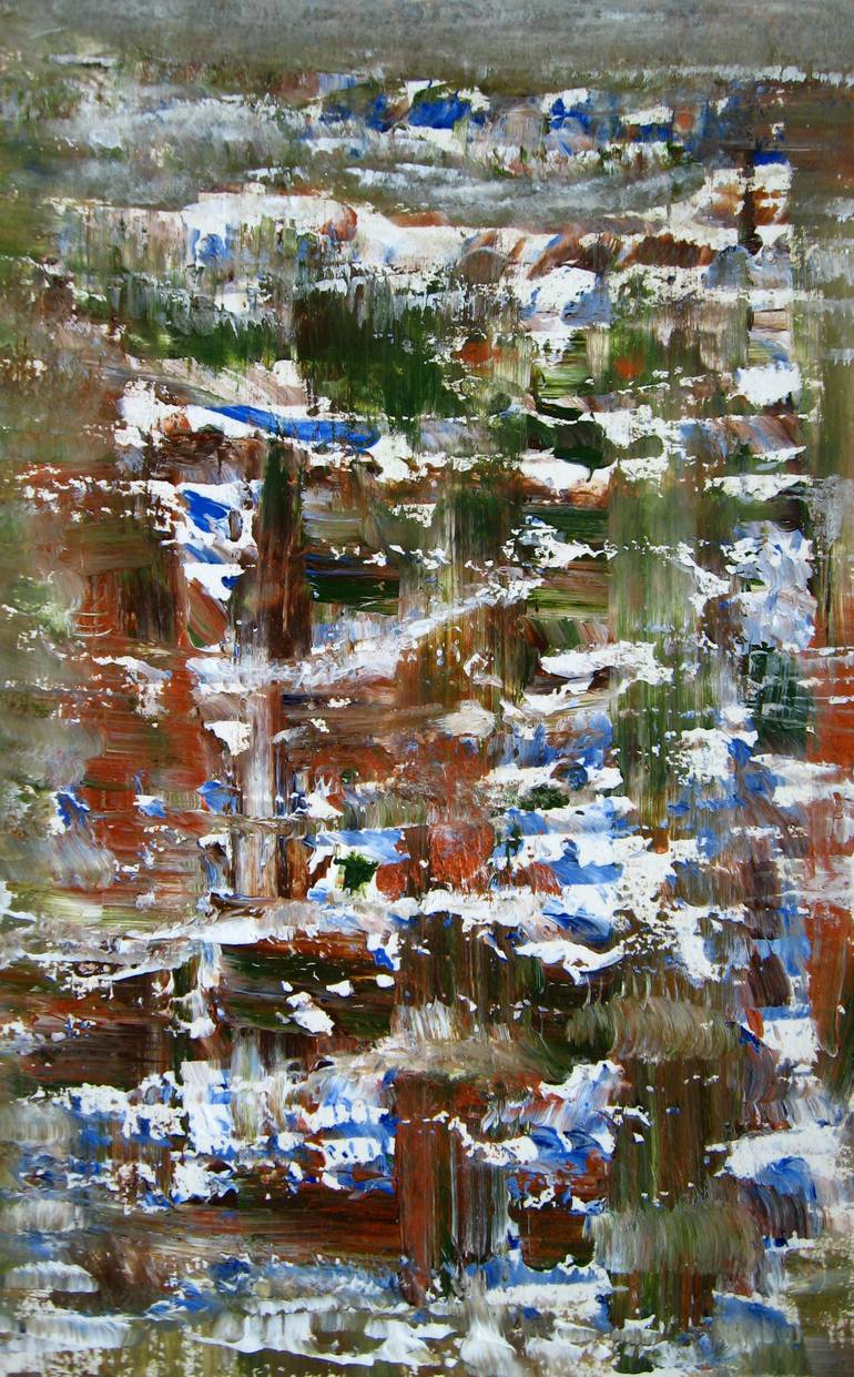 Original Abstract Seasons Painting by Alina Cristina Frent