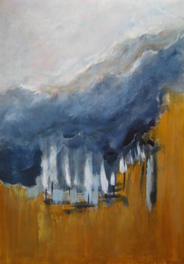 Original Abstract Landscape Paintings by Alina Cristina Frent