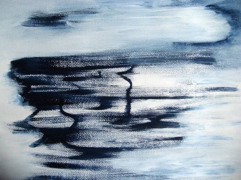 Original Abstract Landscape Painting by Alina Cristina Frent