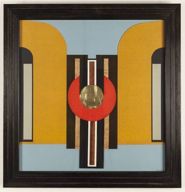 Original Art Deco Geometric Collage by Jason Blackmore