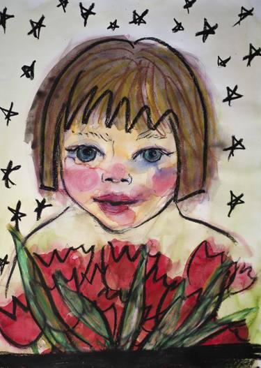 Print of Children Paintings by Catalina Codreanu