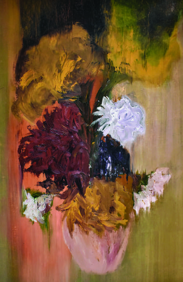 Print of Expressionism Floral Paintings by Mariano Benavente