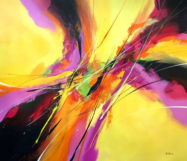 Original Abstract Expressionism Abstract Paintings by Pierre Bellemare