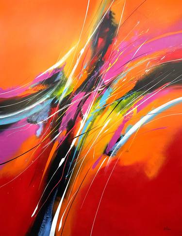 Original Abstract Expressionism Abstract Paintings by Pierre Bellemare