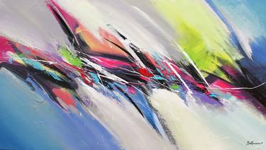 Original Abstract Paintings by Pierre Bellemare