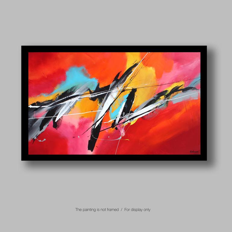 Original Abstract Painting by Pierre Bellemare