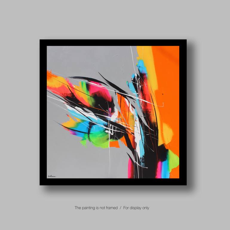 Original Abstract Painting by Pierre Bellemare