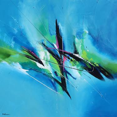 Original Abstract Expressionism Abstract Paintings by Pierre Bellemare