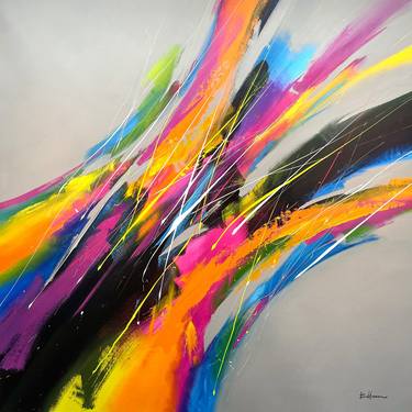 Original Abstract Expressionism Abstract Paintings by Pierre Bellemare