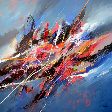 Original Abstract Expressionism Abstract Paintings by Pierre Bellemare