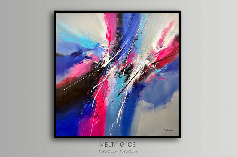 Original Abstract Expressionism Abstract Painting by Pierre Bellemare