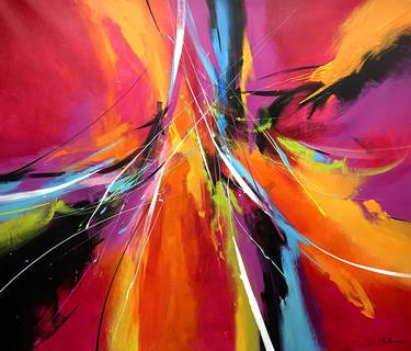 Original Abstract Paintings by Pierre Bellemare