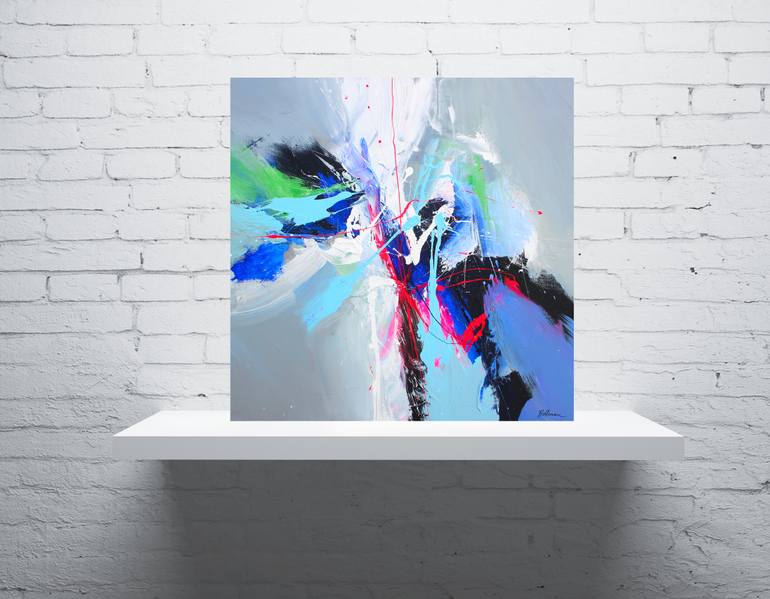 Original Abstract Expressionism Abstract Painting by Pierre Bellemare