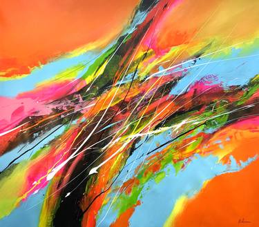 Original Abstract Expressionism Abstract Paintings by Pierre Bellemare