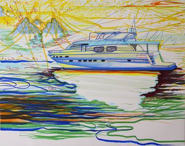 Print of Figurative Yacht Drawings by Susanna Cardelli