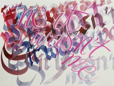 Original Abstract Calligraphy Paintings by Susanna Cardelli