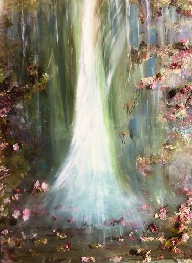Original Art Nouveau Landscape Painting by Susan Anne Russell