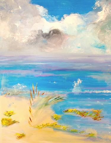 Print of Impressionism Beach Paintings by Susan Anne Russell