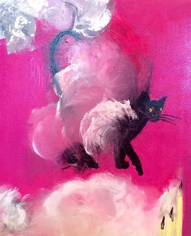 Print of Cats Paintings by Susan Anne Russell