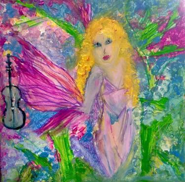 Fairy yearns for her violin thumb