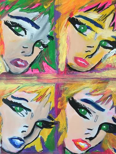 Original Pop Art Pop Culture/Celebrity Paintings by Susan Anne Russell