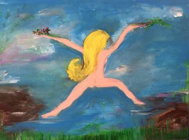 Original Pop Art Nude Paintings by Susan Anne Russell