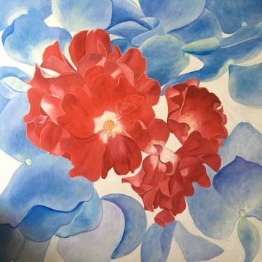 Print of Art Deco Floral Paintings by Xinxin Xu