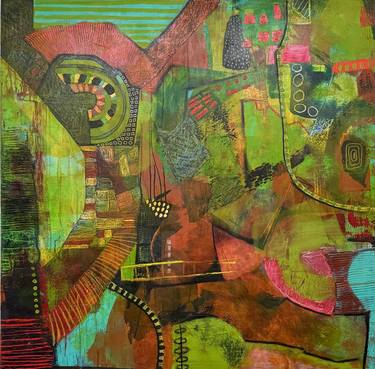 Original Abstract Expressionism Abstract Painting by Niki Sands