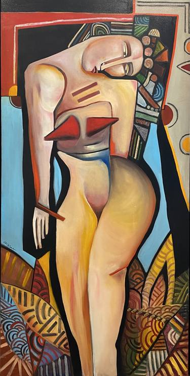 Original Cubism Nude Paintings by Niki Sands