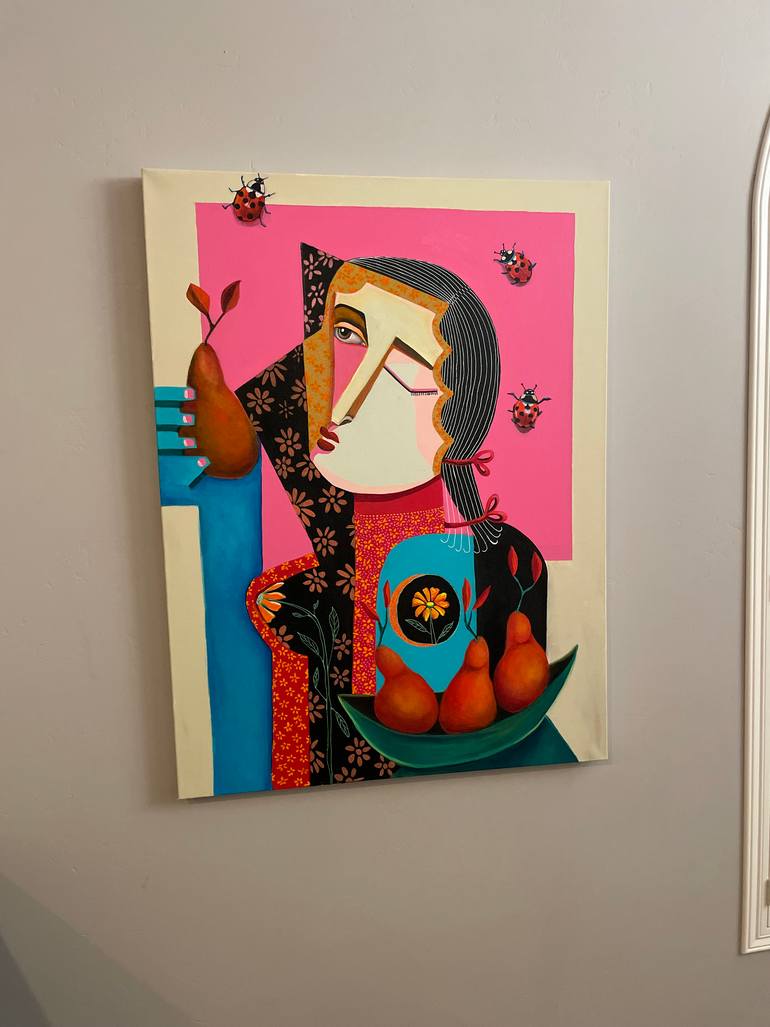 Original Cubism Women Painting by Niki Sands