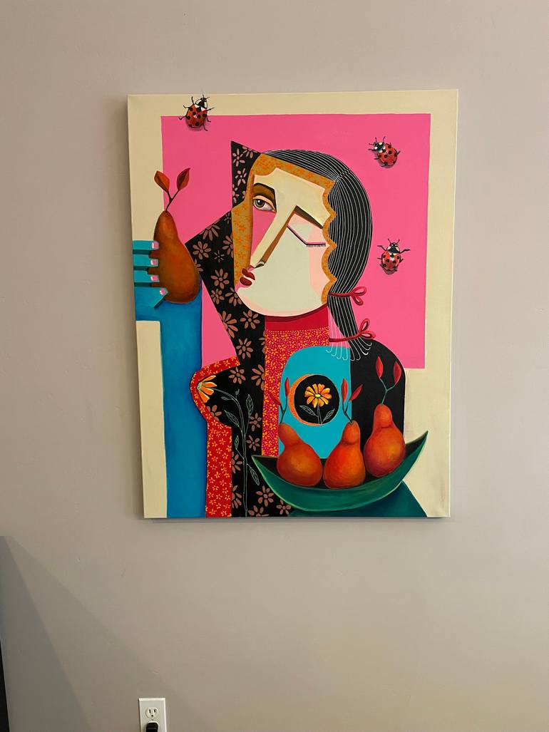 Original Cubism Women Painting by Niki Sands