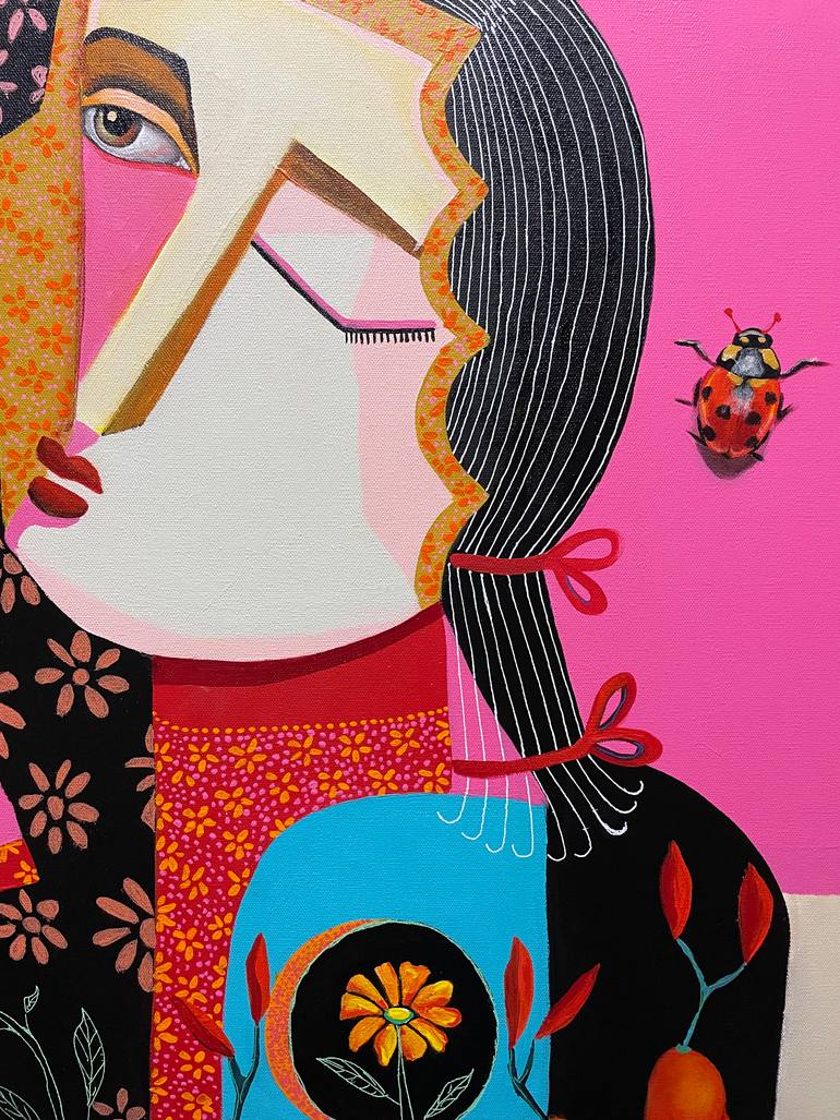 Original Cubism Women Painting by Niki Sands