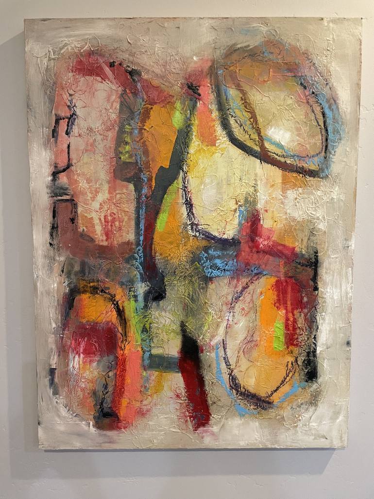 Original Abstract Expressionism Abstract Painting by Niki Sands