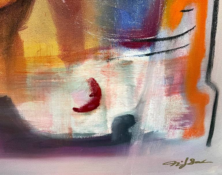 Original Abstract Expressionism Abstract Painting by Niki Sands