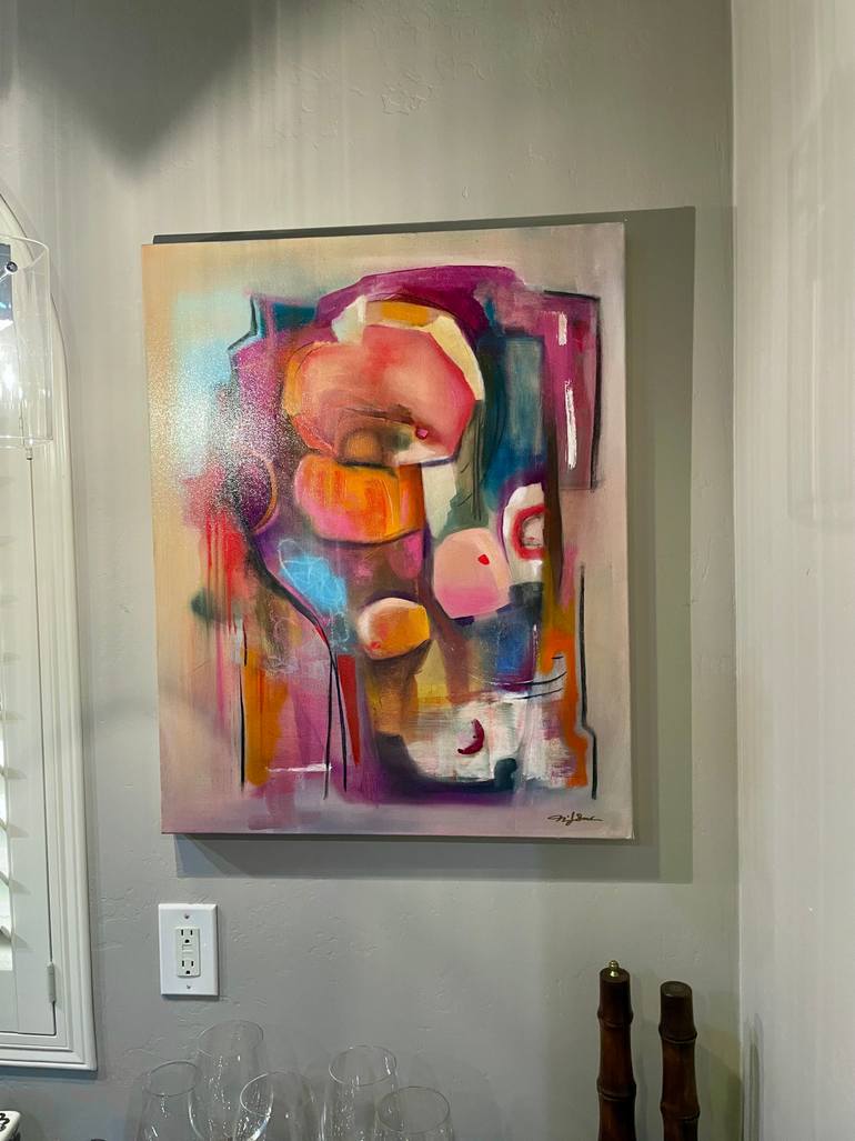 Original Abstract Expressionism Abstract Painting by Niki Sands